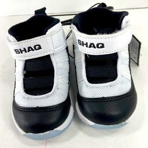 SHAQ NWT TODDLERS SIZE 3 black and white sneakers